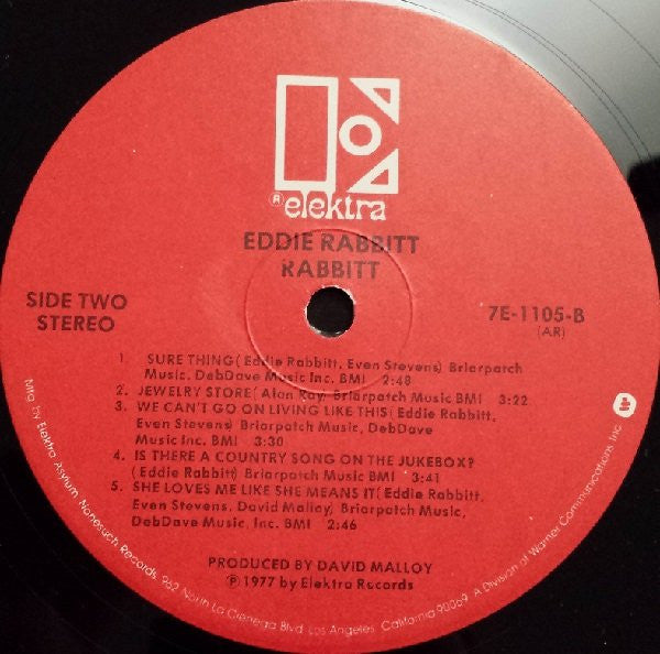 Eddie Rabbitt : Rabbitt (LP, Album, RP, AR )
