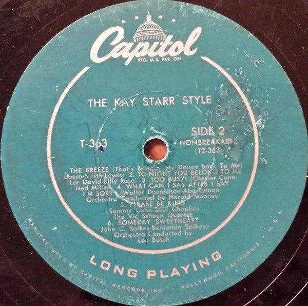 Kay Starr : The Kay Starr Style (LP)