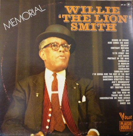 Willie "The Lion" Smith : Memorial (2xLP, Album)