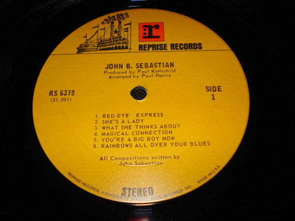 John B. Sebastian* : John B. Sebastian (LP, Album, Gat)