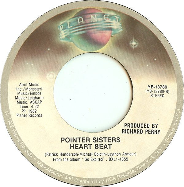 Pointer Sisters : Jump (For My Love) (7", Single, Mon)