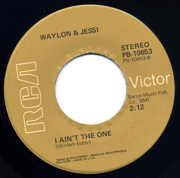 Waylon* & Jessi* : Suspicious Minds (7", Single, RE, Ind)