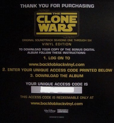 Kevin Kiner : Star Wars The Clone Wars Seasons One Through Six (LP, Comp)