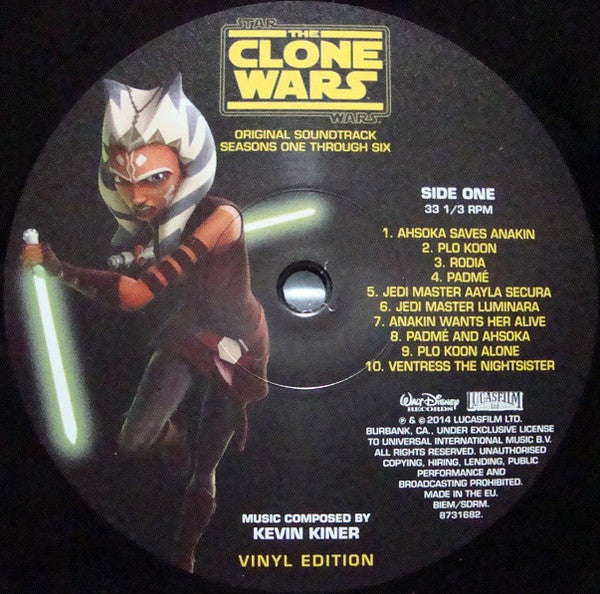 Kevin Kiner : Star Wars The Clone Wars Seasons One Through Six (LP, Comp)
