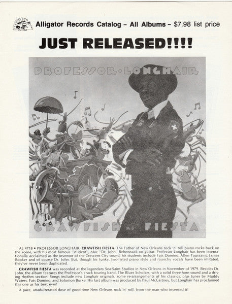 Various : Alligator Tracks: A Sampler Of Genuine Houserocking Music From Alligator Records (LP, Comp, Smplr)