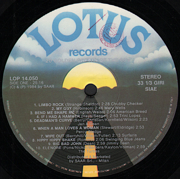 Various : 20 Golden Greats Of The 60's (LP, Comp)