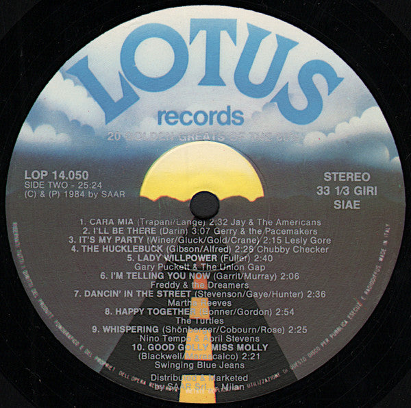 Various : 20 Golden Greats Of The 60's (LP, Comp)