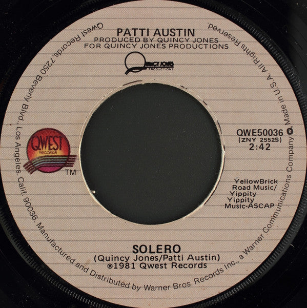 Patti Austin : Baby, Come To Me (7", Single, Win)