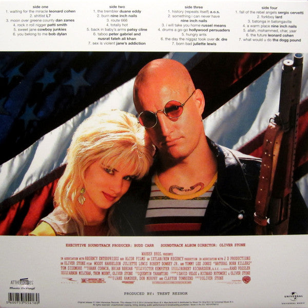 Various : Natural Born Killers - Music From And Inspired By Natural Born Killers - An Oliver Stone Film (2xLP, Comp, RE, Gat)
