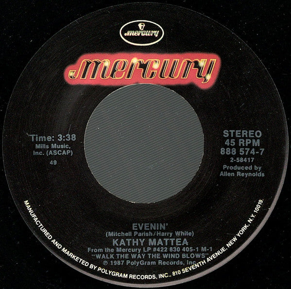 Kathy Mattea : Train Of Memories (7", Single)
