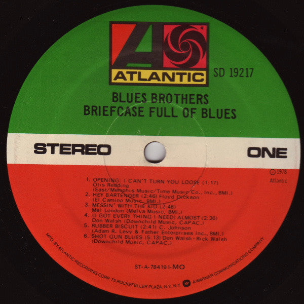 Blues Brothers* : Briefcase Full Of Blues (LP, Album, MO )