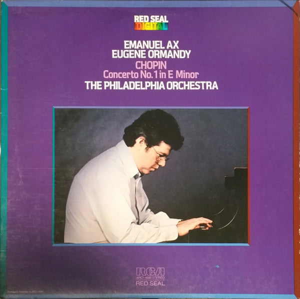 Chopin*, Emanuel Ax, Eugene Ormandy : Concerto No. 1 in E Minor, Op. 11 (LP, RE, Hal)