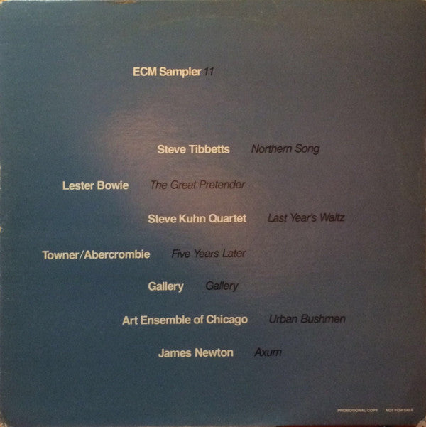 Various : ECM Sampler 11 (LP, Comp, Promo, Smplr)