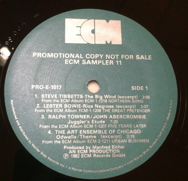 Various : ECM Sampler 11 (LP, Comp, Promo, Smplr)