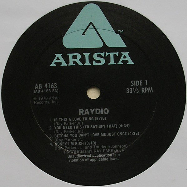 Raydio : Raydio (LP, Album)