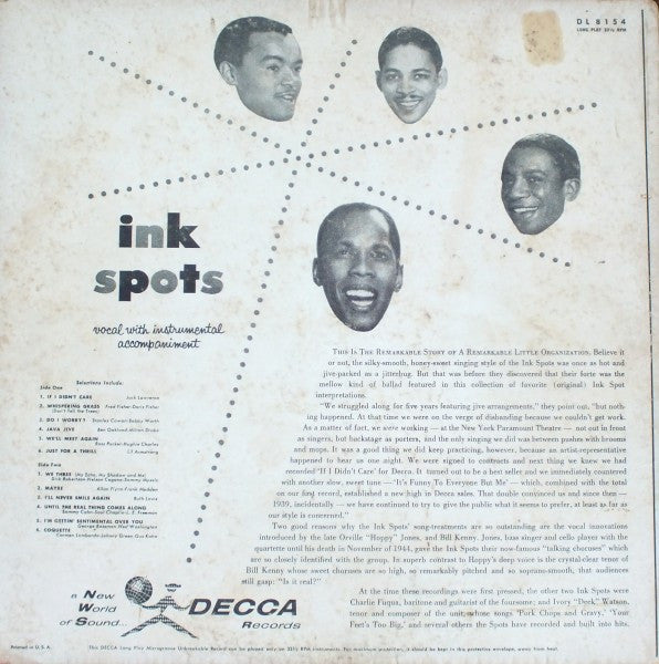 The Ink Spots : The Best Of The Ink Spots (LP, Comp, RE, Glo)