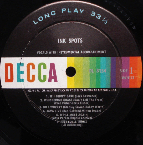 The Ink Spots : The Best Of The Ink Spots (LP, Comp, RE, Glo)
