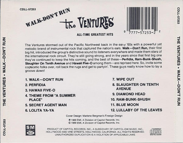 The Ventures : Walk—Don't Run (The Ventures All-Time Greatest  Hits) (CD, Comp)