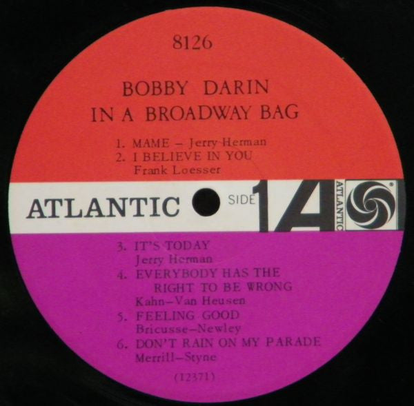 Bobby Darin : In A Broadway Bag (LP, Album, Mono)