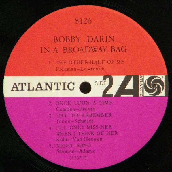 Bobby Darin : In A Broadway Bag (LP, Album, Mono)