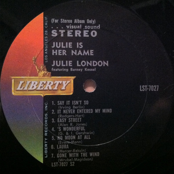 Julie London : Julie Is Her Name (LP, Album, RE)