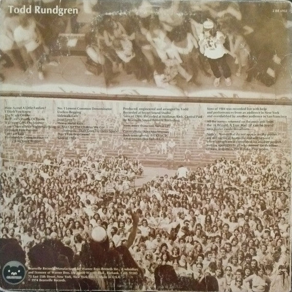 Todd Rundgren : Todd (2xLP, Album, Ter)