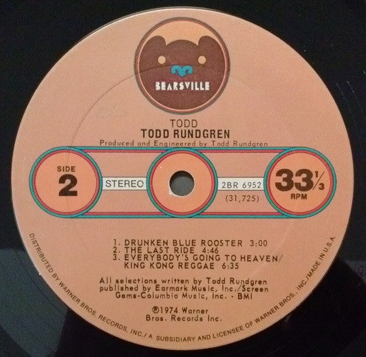 Todd Rundgren : Todd (2xLP, Album, Ter)