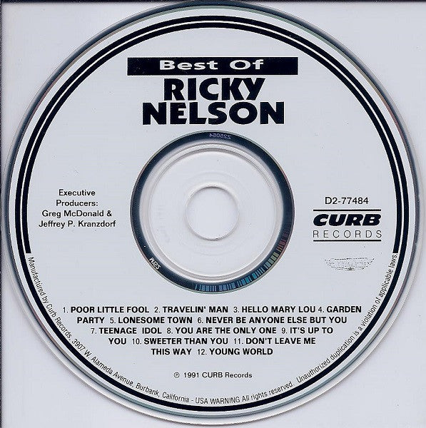 Ricky Nelson (2) : Best Of Ricky Nelson (CD, Comp)