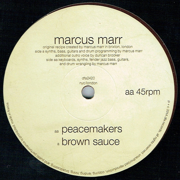 Marcus Marr : Brown Sauce  (12", Single, Ltd, Bro)
