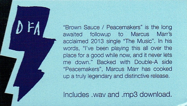 Marcus Marr : Brown Sauce  (12", Single, Ltd, Bro)
