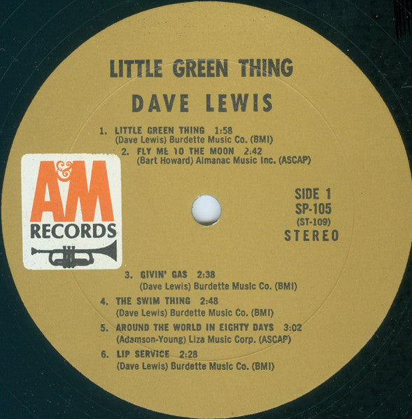 Dave Lewis (4) : Little Green Thing (LP, Album)