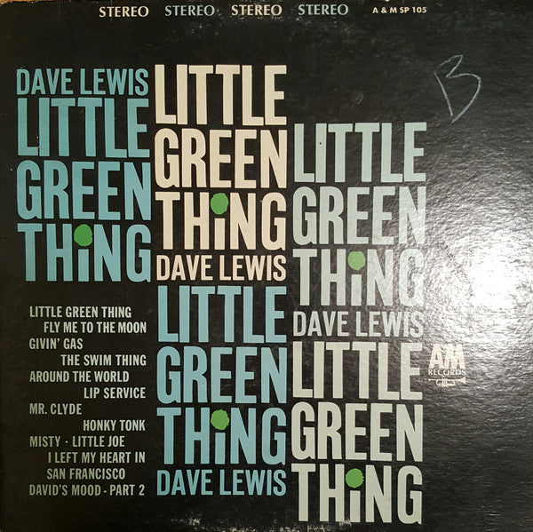 Dave Lewis (4) : Little Green Thing (LP, Album)
