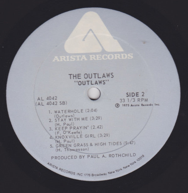 The Outlaws* : Outlaws (LP, Album, PRC)