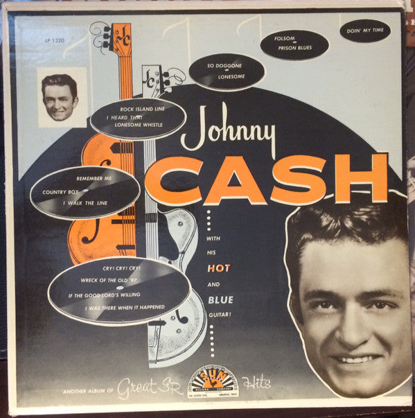 Johnny Cash : With His Hot And Blue Guitar (LP, Album, Mic)