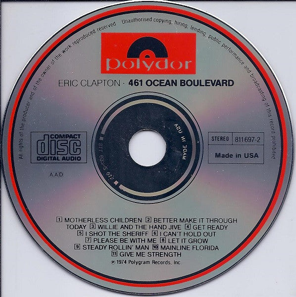 Eric Clapton : 461 Ocean Boulevard (CD, Album, RE)