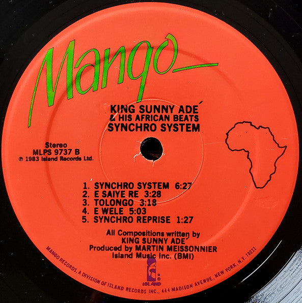 King Sunny Adé And His African Beats* : Synchro System (LP, Album)