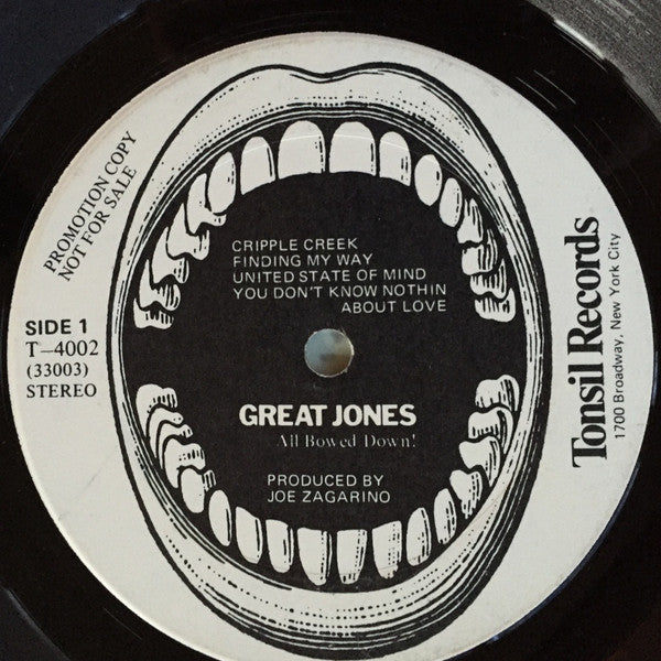 Great Jones : All Bowed Down! (LP, Album, Promo)