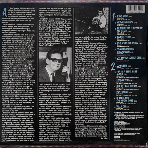 Roy Orbison : The Classic Roy Orbison (1965-1968) (LP, Comp)