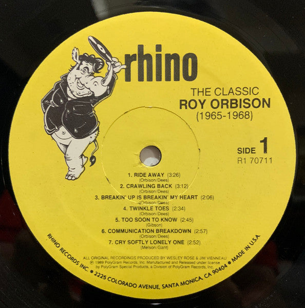 Roy Orbison : The Classic Roy Orbison (1965-1968) (LP, Comp)