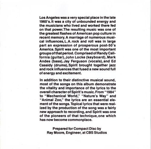Spirit (8) : The Best Of Spirit (CD, Comp, RP)