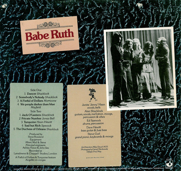 Babe Ruth : Babe Ruth (LP, Album, Jac)