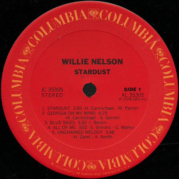 Willie Nelson : Stardust (LP, Album, Ter)