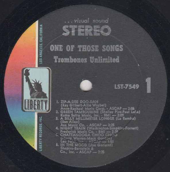 Trombones Unlimited : One Of Those Songs (LP, Album)