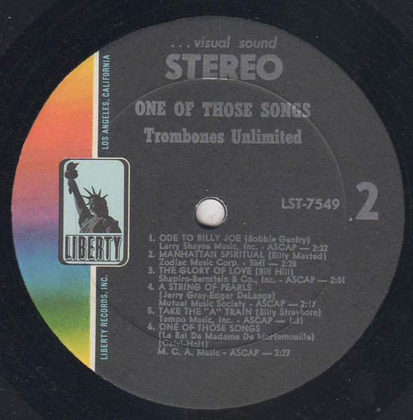 Trombones Unlimited : One Of Those Songs (LP, Album)