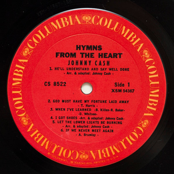 Johnny Cash : Hymns From The Heart (LP, Album, RP)