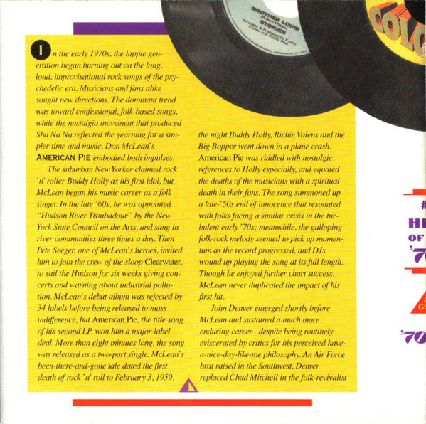 Various : AM Gold - #1 Hits Of The '70s: '70-'74 (CD, Comp)