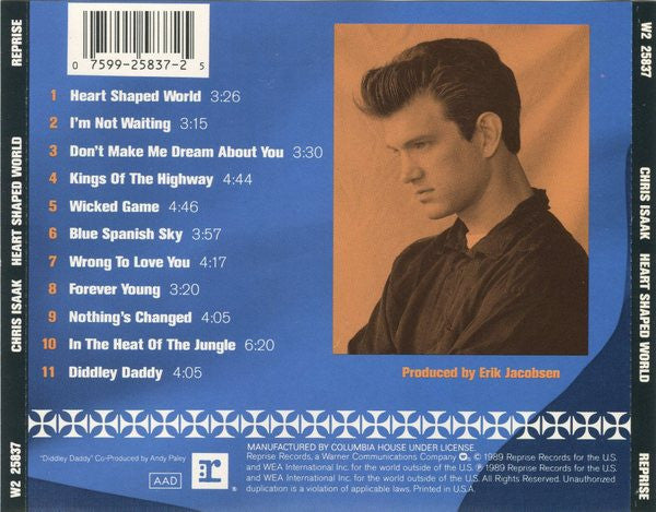 Chris Isaak : Heart Shaped World (CD, Album, Club)