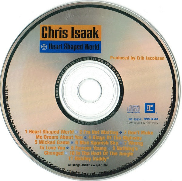 Chris Isaak : Heart Shaped World (CD, Album, Club)