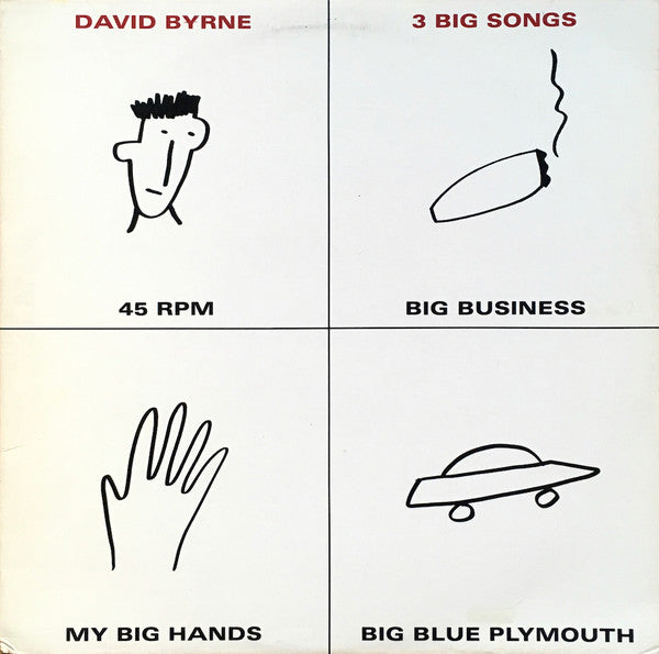 David Byrne : 3 Big Songs (12", EP)