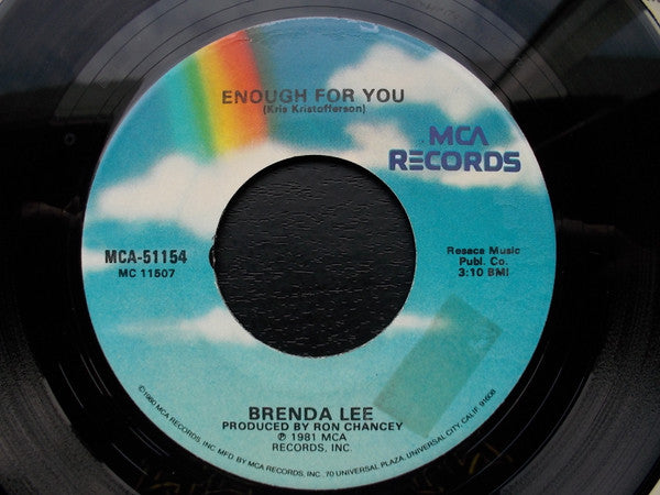 Brenda Lee : Enough For You / What Am I Gonna Do (7")